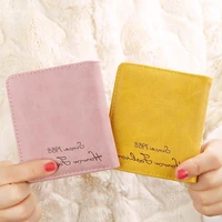 2020 vintage wallet women buckle short pack matte material money purses female coin purse card holder wallets packet package