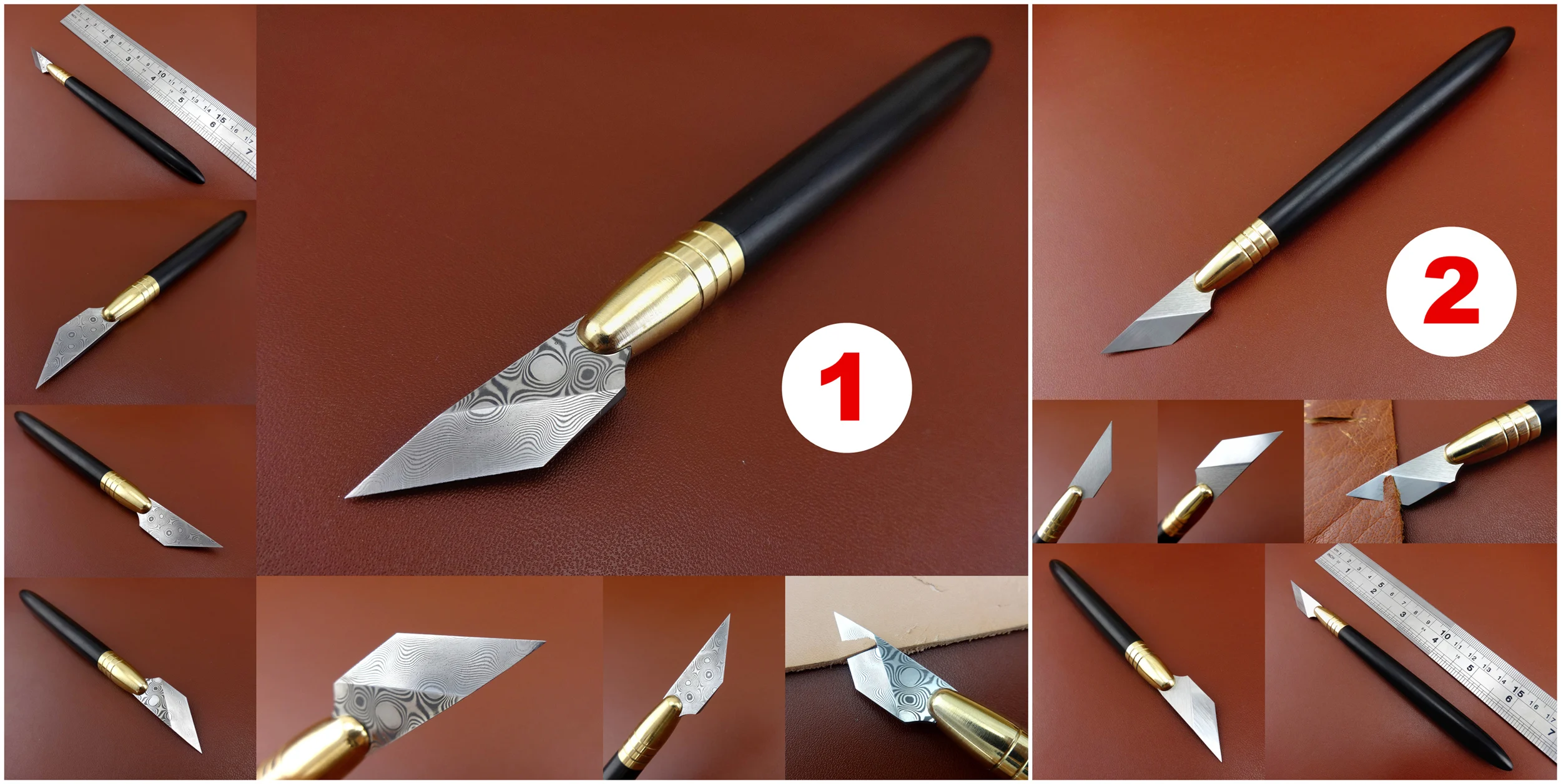 2 вида кожевенное ремесло швейцарская нержавеющая сталь Точная резьба резка