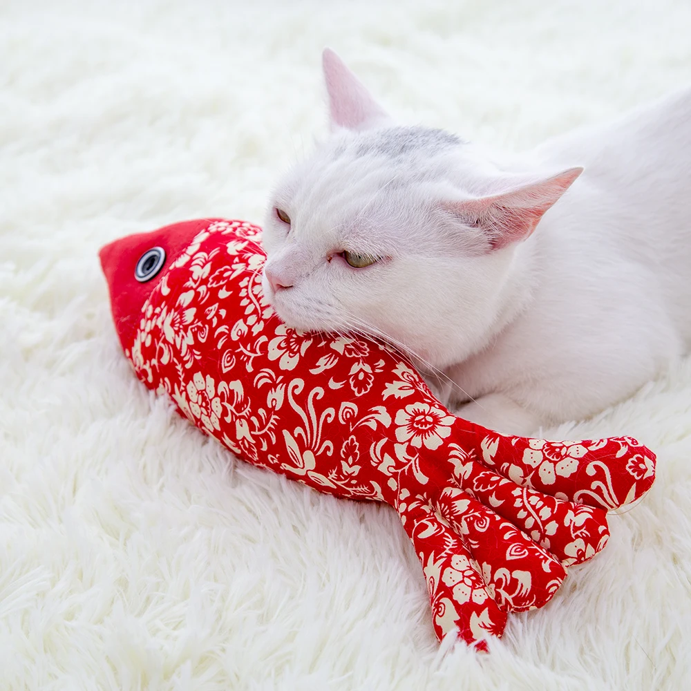 Игрушки для кошек игрушка-головоломка мягкая плюшевая 3D игрушка в форме рыбы