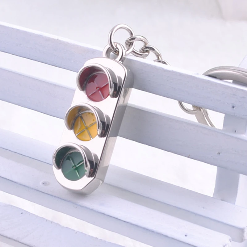 Креативный мини светофор автомобильный брелок для ключей мужчин модные женские