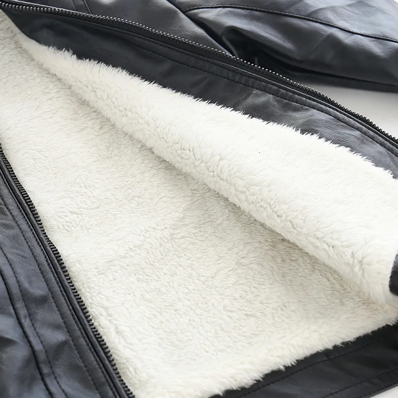 Кожаная куртка для мальчиков 2019 зимняя детская одежда утепленное Свободное