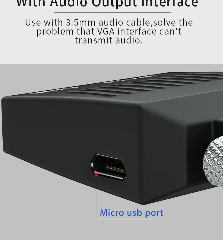 GCX преобразователь из VGA в HDMI аудио видео синхронизация 1080P 60Hz VGA2HDMI для ПК монитор проектор VGA штекер HDMI Женский адаптер