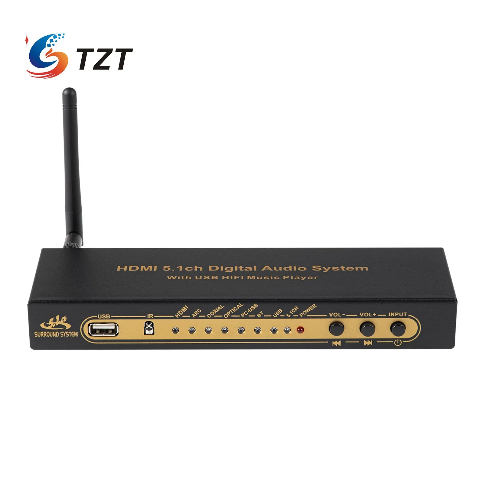 TZT HD851BT HDMI-совместимая 5.1CH цифровая аудиосистема DTS/AC3 с USB HiFi музыкальный плеер