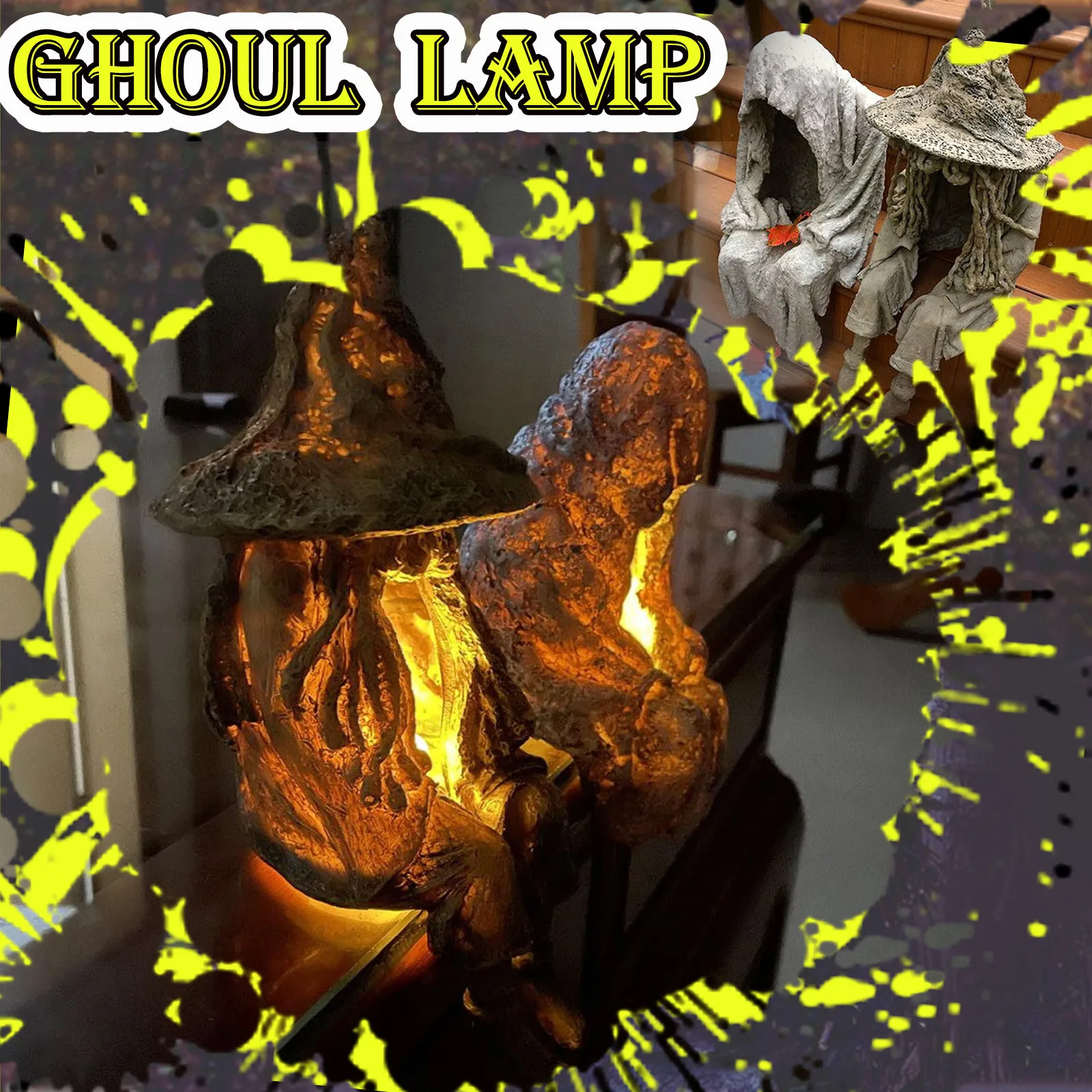 Лампа на солнечной батарее Witch Ghoul светодиодная лампа для украшения сада и двора