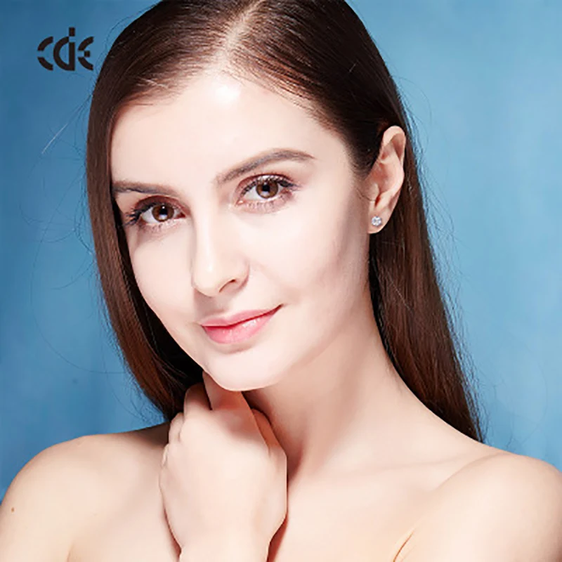 

CDE Women Stud Earrings Jewelry Fashion Zirconia Earrings Fashion Elegant Zircon Jewelry White Fine Women Earrings