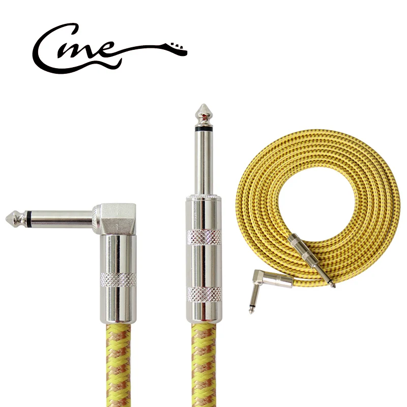 3m 10 füße elektrische gitarre kabel bass musical instrument kabel 14 zoll gerade nach rechts winkel stecker schwarz free global shipping