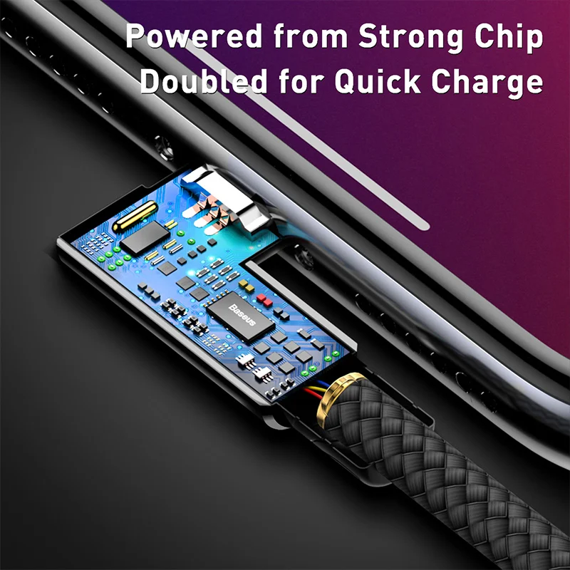 Baseus 18 Вт PD usb type C кабель для iPhone XS Max XR X 8 Plus Быстрая зарядка зарядное устройство USB кабель быстрая передача данных USB шнур провода