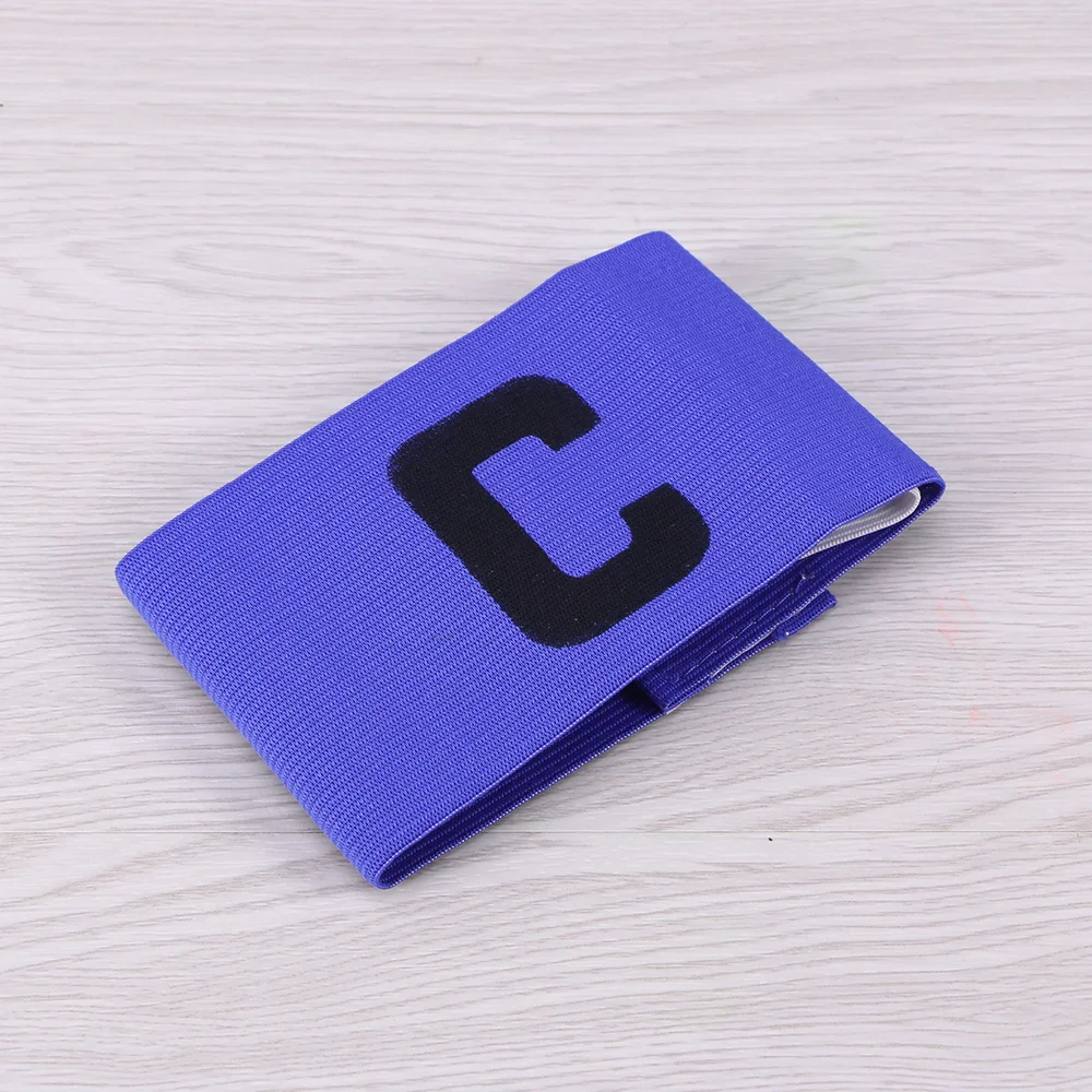 

Football Soccer Captain Armband Adjustable Soccer Rugby Basketball Player Bands (Black)