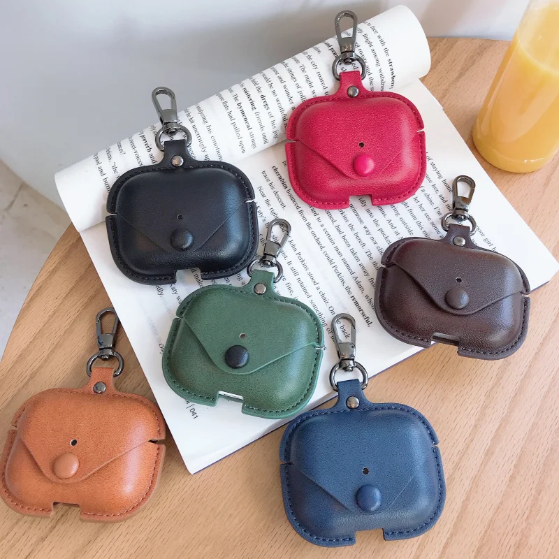Чехол для наушников AirPods Pro чехол беспроводной Bluetooth-гарнитуры мягкий кожаный Airpods