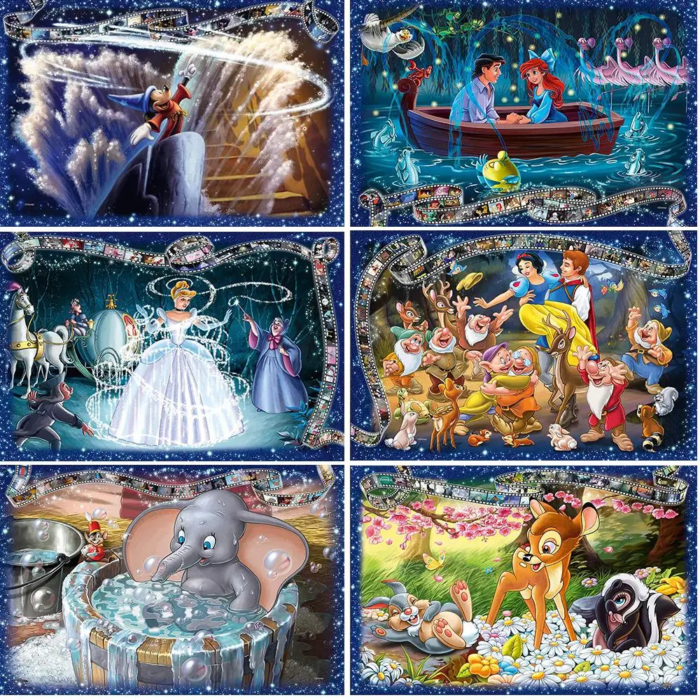 

Алмазная живопись Disney, полноразмерная картина, квадратная, круглая, мультяшная 5D «сделай сам», подарок, вышивка крестиком, мозаика, домашний...