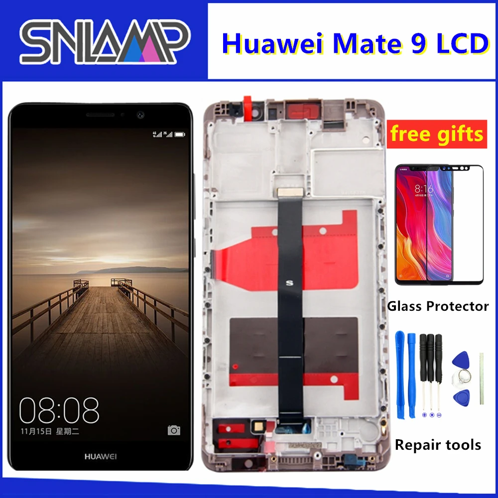 5 9 ''Оригинальный дисплей для huawei mate ЖК сенсорный экран дигитайзер с рамкой MHA