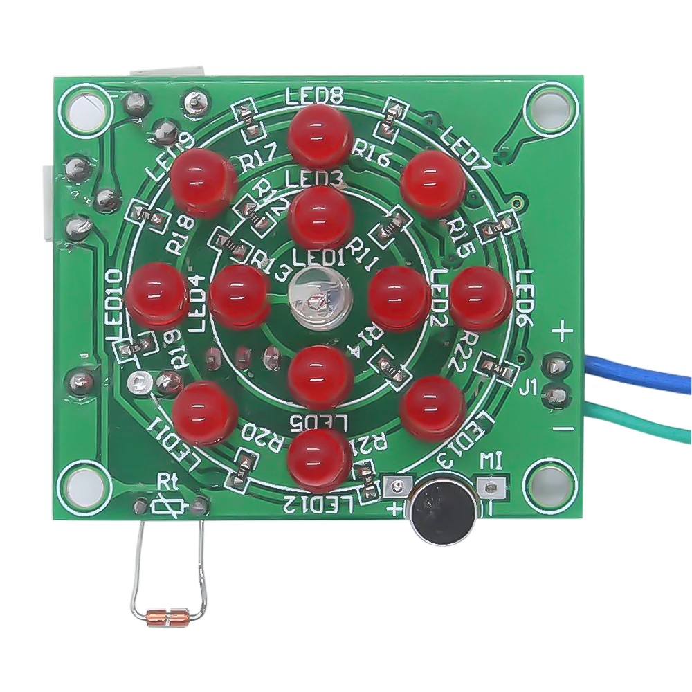 DIY Kit Аналоговые электронные свечи с днем рождения термальный датчик MIC Звук управление Моделирование свечи
