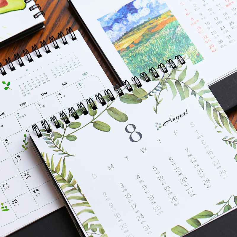 2020 Ван Гог звездное небо кошка креативный стол стоящая бумага