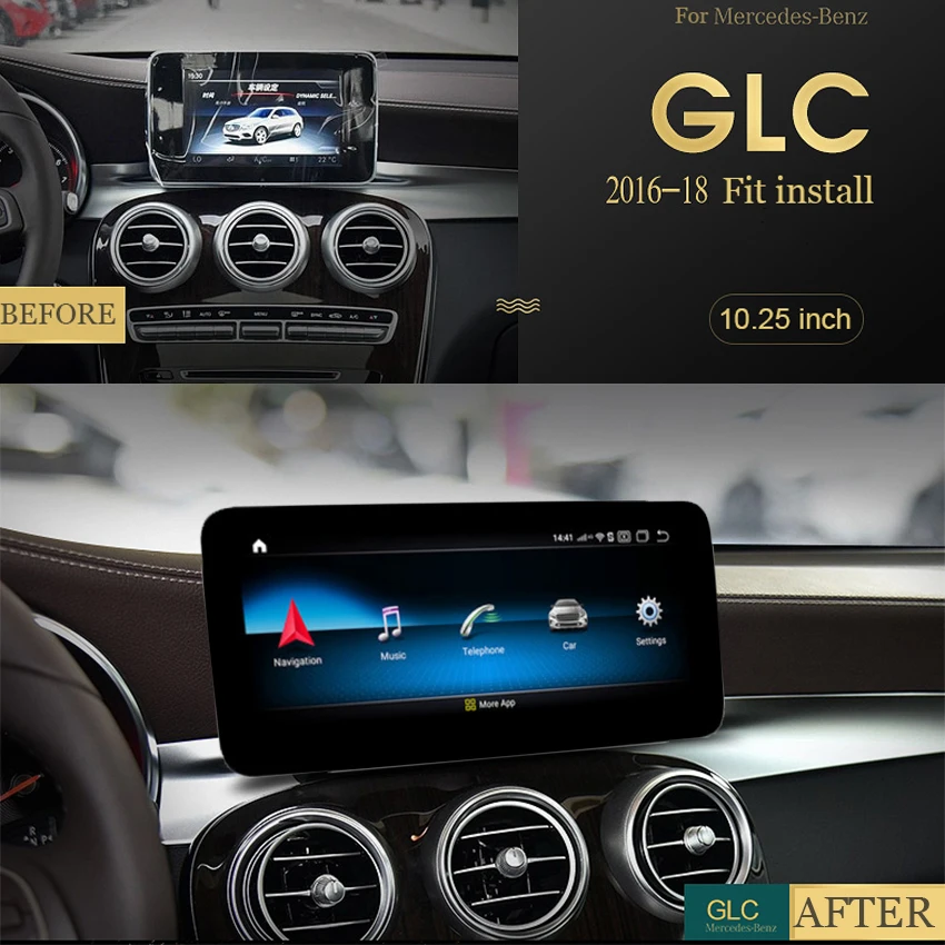 Автомобильное мультимедийное Радио Android для Mercedes Benz MB GLC Class C253 X253 2015 2016 2017 2018