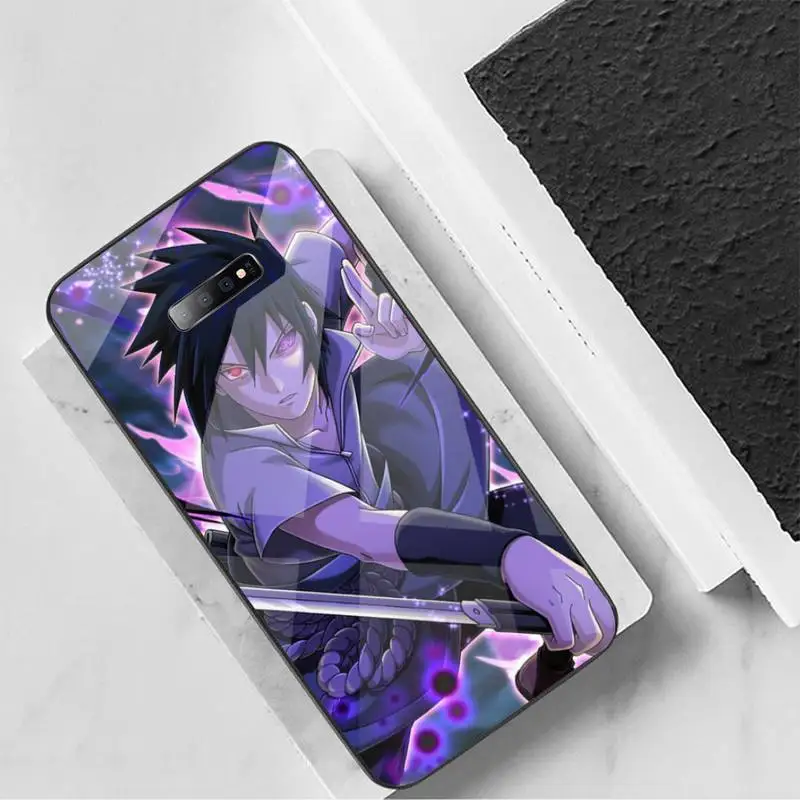 

Sasuke naruto anime Itachi Uchiha Phone Case Tempered glass For Samsung S6 S7 edge S8 S9 S10 e plus note8 9 10 pro