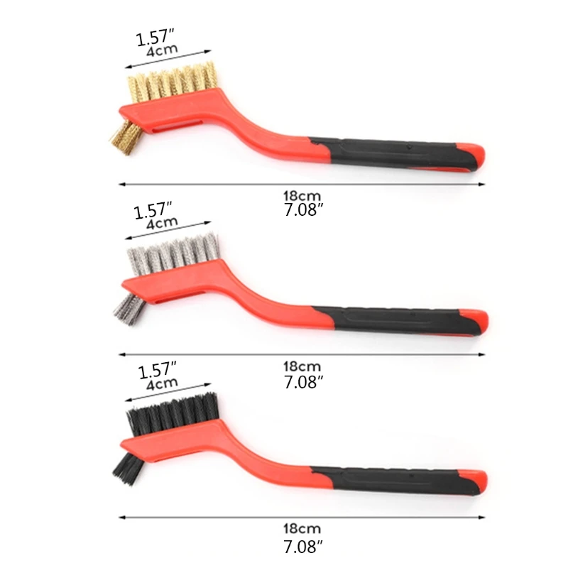 

Soft Handle Grip Mini Wire Brush for Kitchen Bathroom