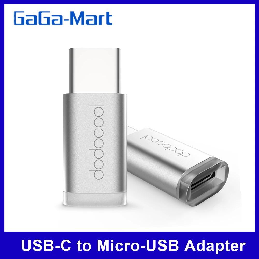 Адаптер dodocool Mini USB C Micro для преобразования Type в разъем MacBook /OnePlus
