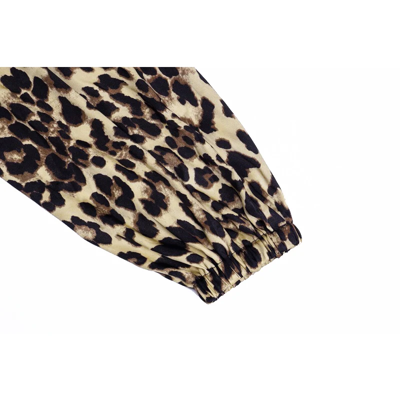 New Women Latin Dance Dress Leopard Pants Cha Cha Samba Stage Dance Costume Girls Practice Salsa Latin Dance Pants K13