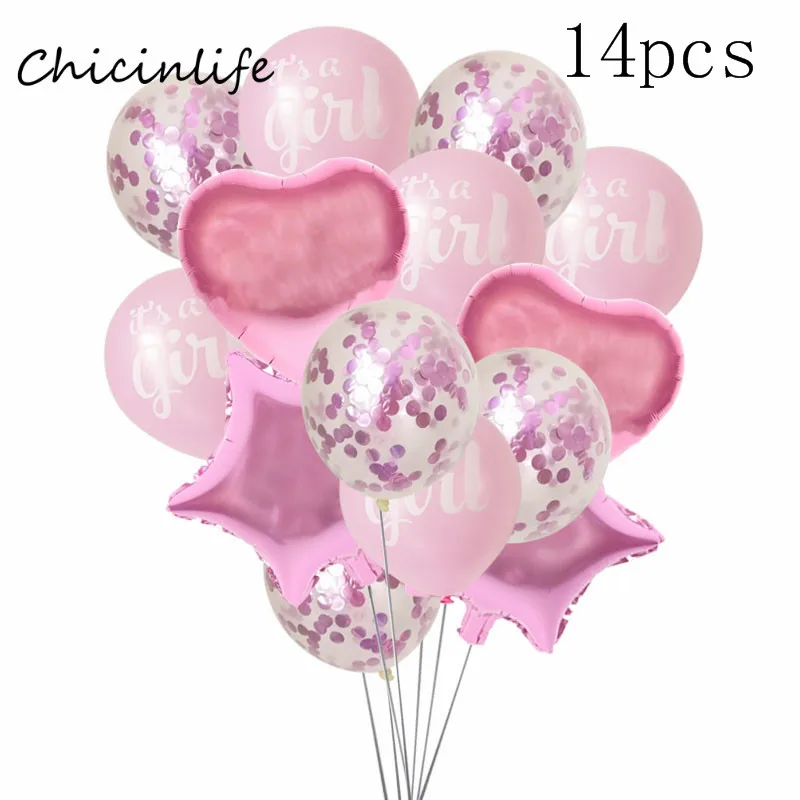 Chicinlife мальчик девочка 2 3 фольгированный шар с днем рождения воздушные шары 2 3 года День Рождения украшения Дети День Рождения Декор - Цвет: girl pink
