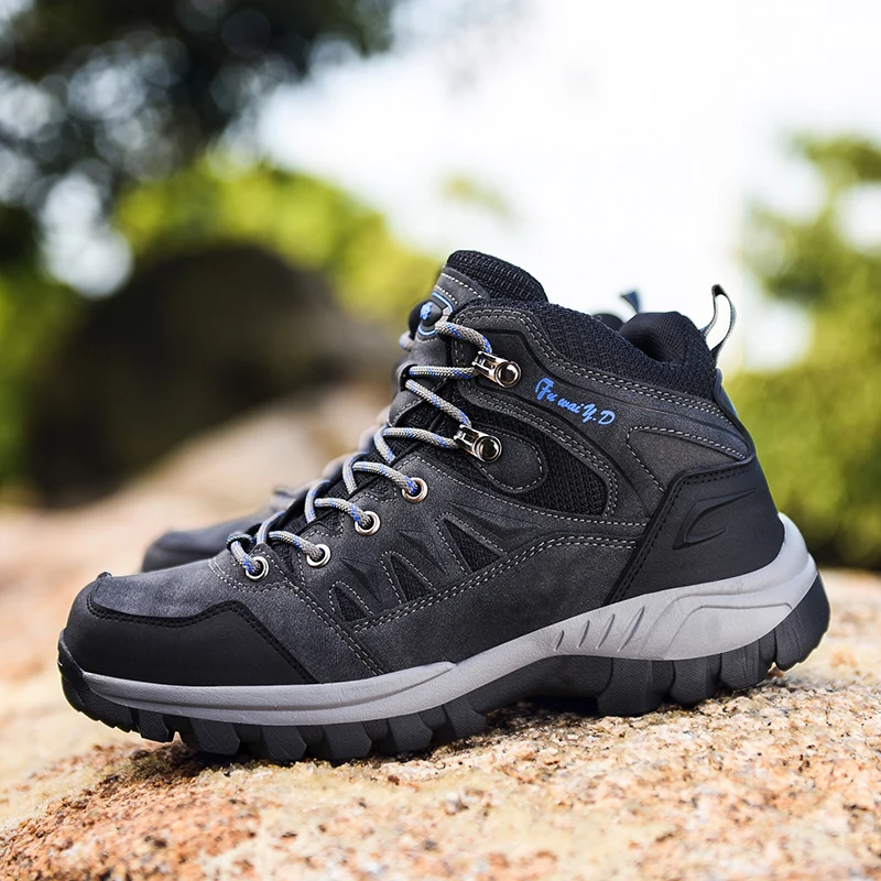

Outdoor Mountain Hiking Shoes Men Waterproof Non-slip Trekking Shoes Sport Climbing Camping Shoes Sneakers Hunting Boots for Men