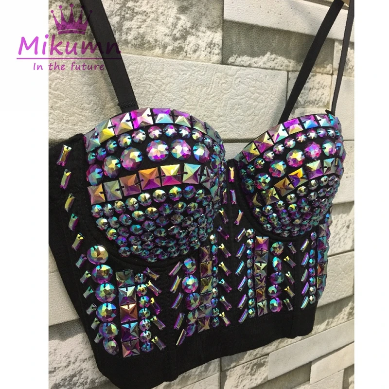 Женский бюстгальтер бюстье пуш ап вечерние бюстгальтеры с блестящими стразами