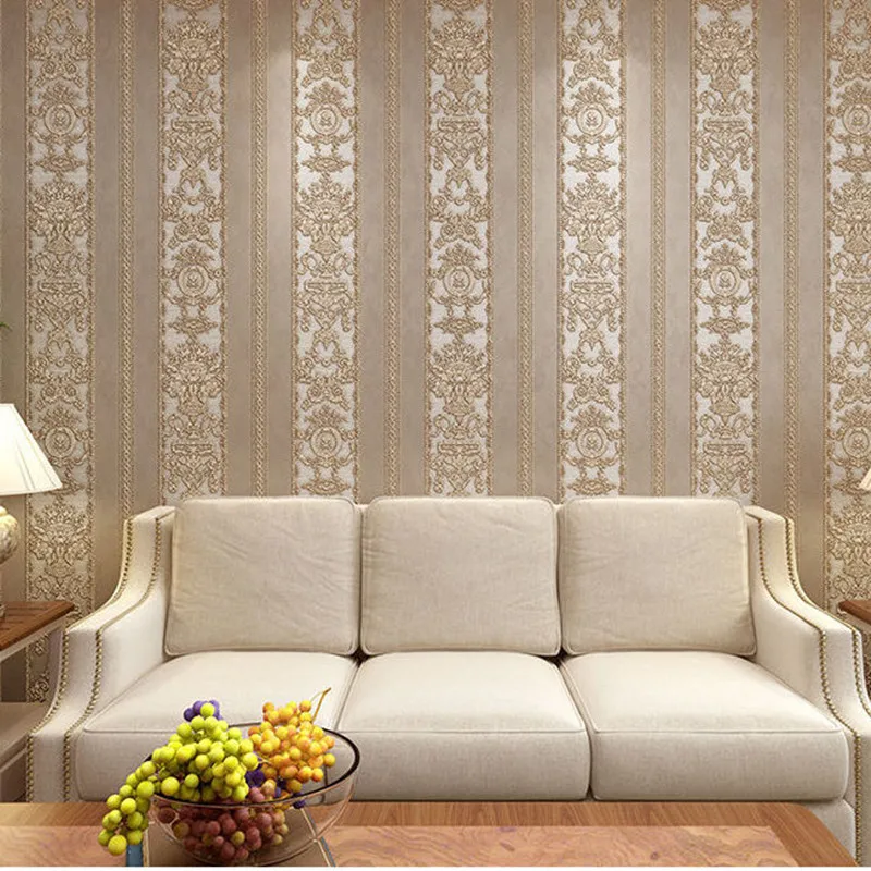 Обои для спальни дамасский нетканый материал фоновая стена гостиной дивана