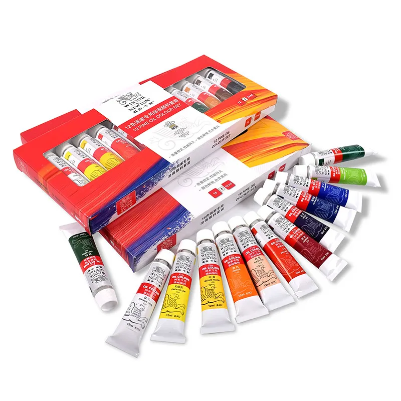 Масляная краска Winsor Newton Студенческая пигмент Oleo Para Pintar 12/18 цветов масляная s Pintura