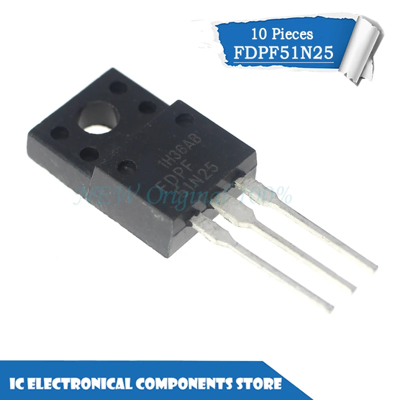 Новый оригинальный FDPF51N25 220 10 шт./лот|Пульты ДУ| |