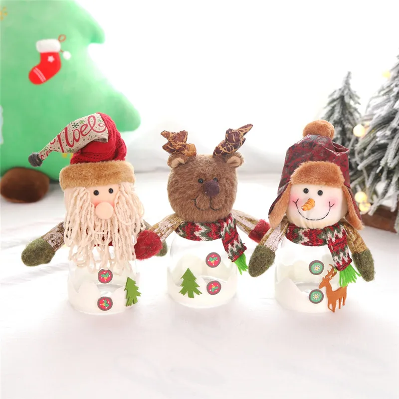 Новая детская Рождественская ваза для конфет бутылка хранения мешок Санта