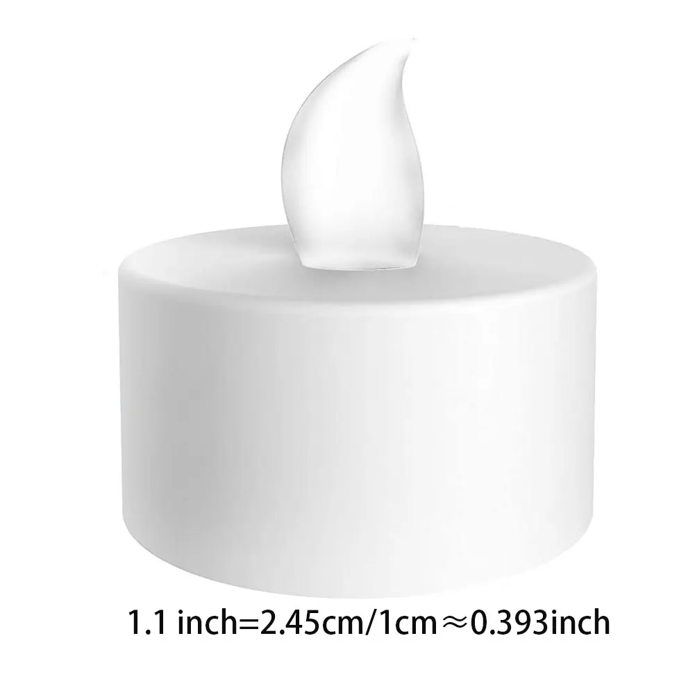 

Battery Operated LED Tea Lights Candles Flameless Weeding Decor Candle Long Lasting Bright Plastic Light Easter Candle