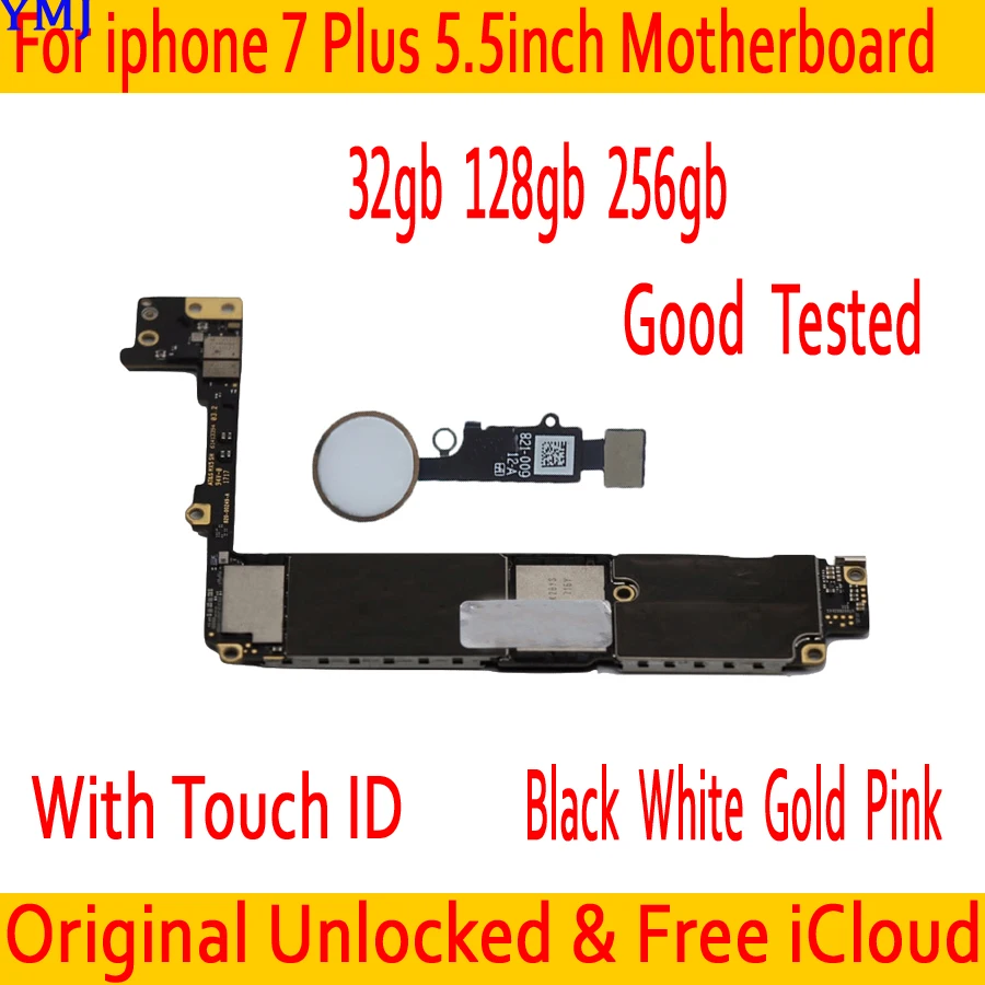 Бесплатная материнская плата iCloud для iphone 7 Plus с полным чипом 100% оригинальная