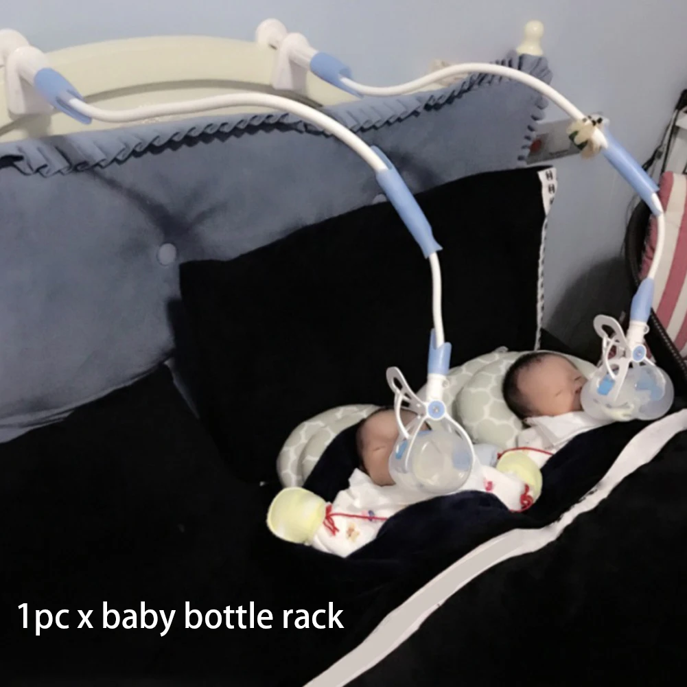 Гибкая самовосfeeding вающаяся подставка для бутылочек для кормящих детей с креплением-зажимом, подставка для детских бутылочек, устойчивая к выскальзыванию подставка для напитков и воды