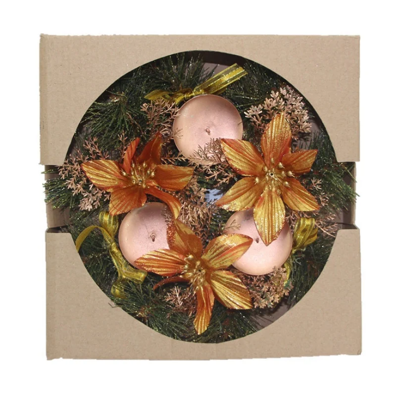 Рождественский венок гирлянда искусственные декоративные праздничные