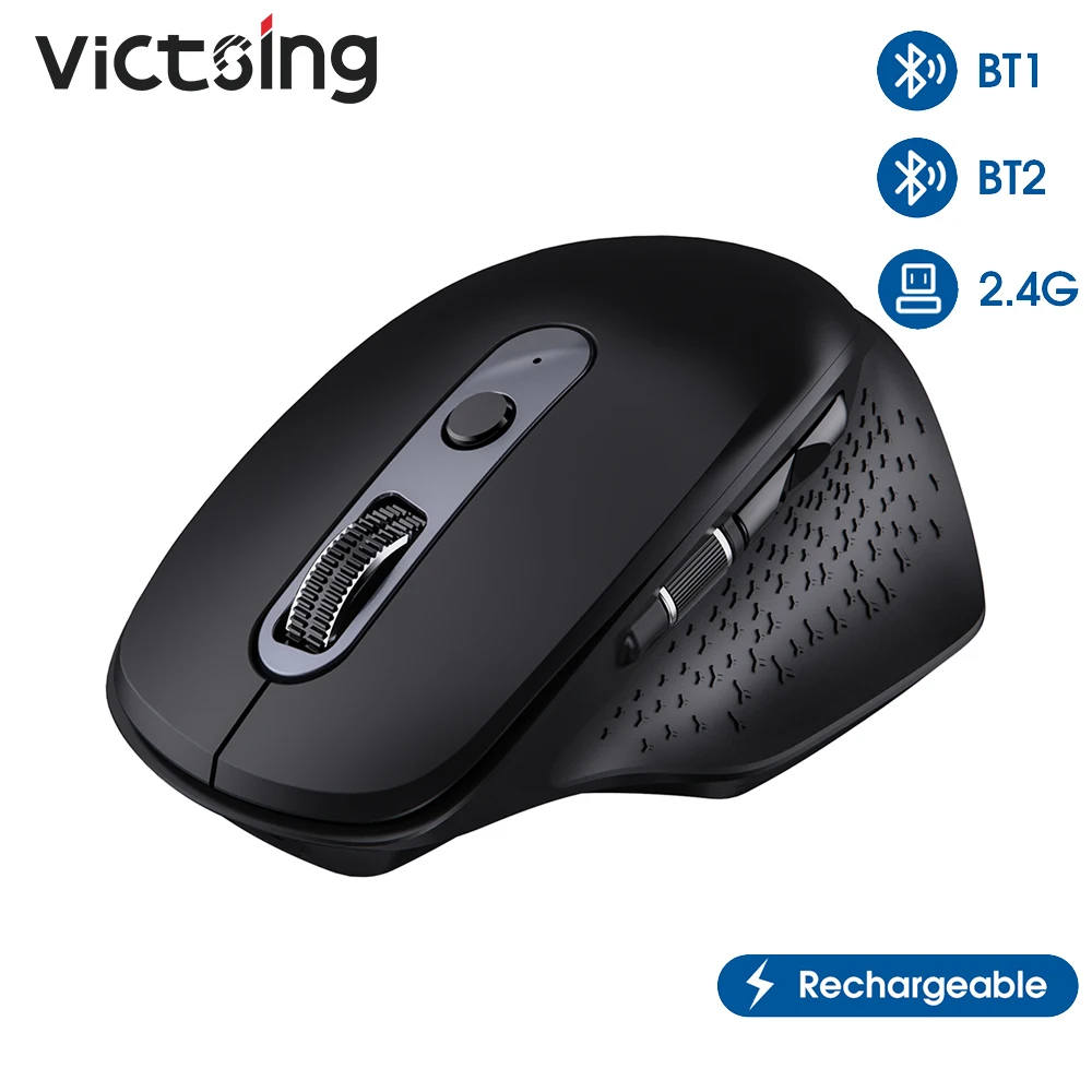 VicTsing PC253 Беспроводной Bluetooth Мышь Перезаряжаемые эргономичные компьютерные 8