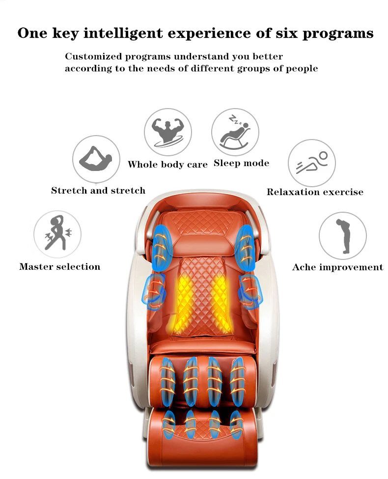 

3D Massage Chair Electric Massage Chairs Professional relaxation Air massager with Shiatsu, rocking, vibration, Airbag,