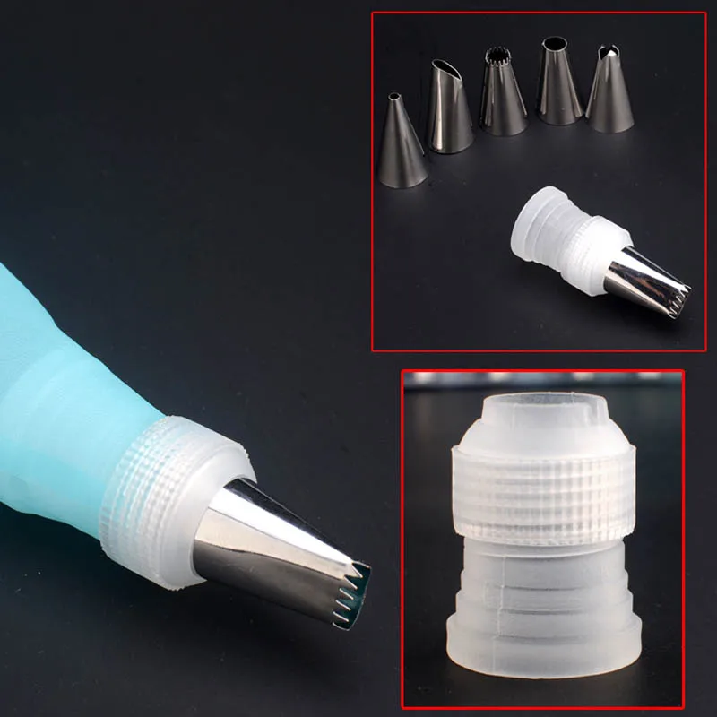 6 шт. силиконовый кондитерский мешок из нержавеющей стали | Дом и сад