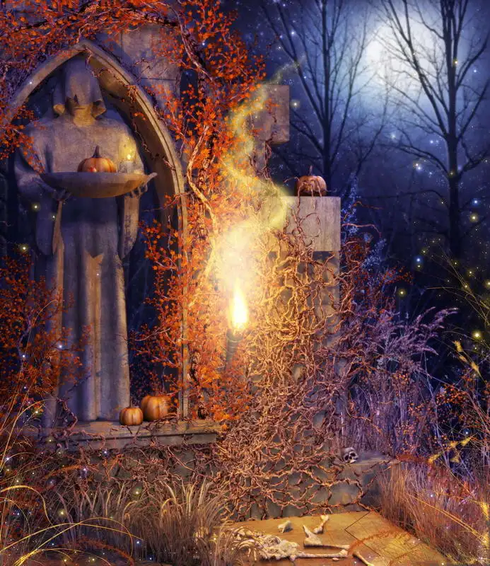 Виниловый полиэфирный фон для фотосъемки на Хэллоуин вечерние фоны детей день