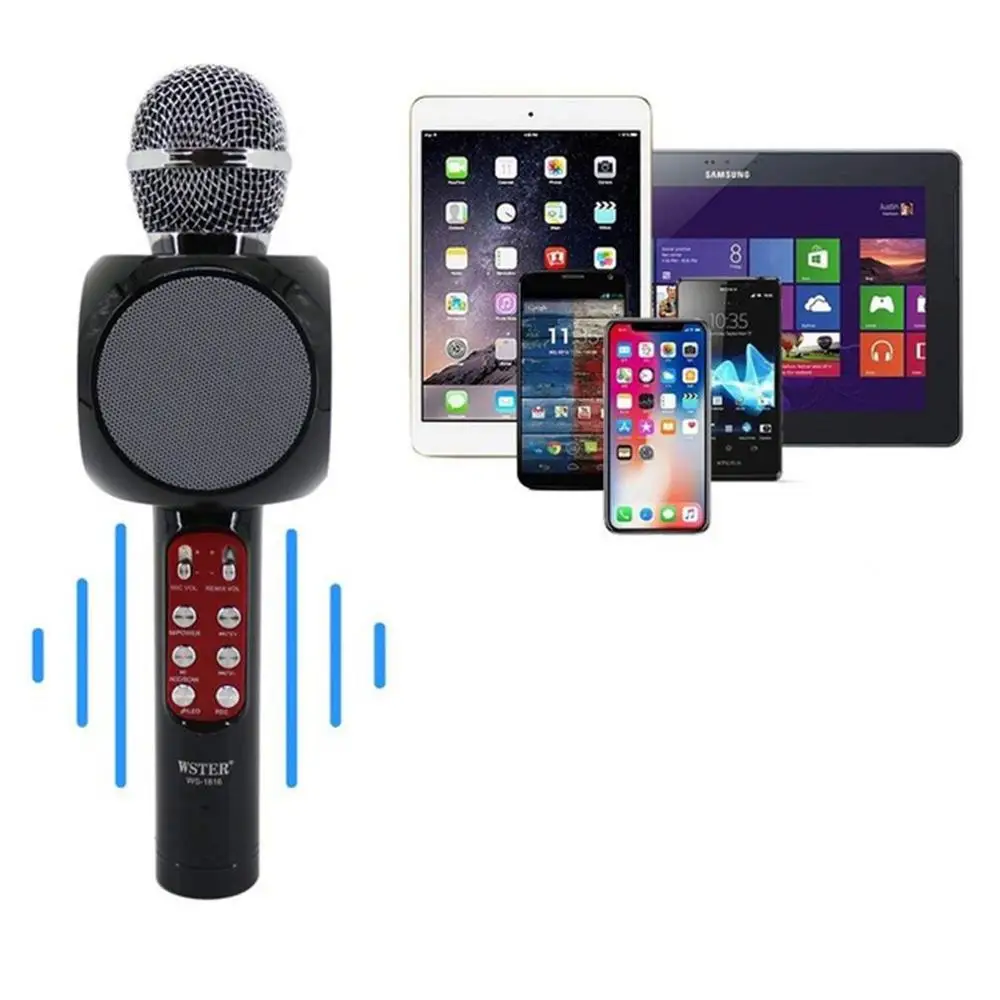 Новинка 1816 портативный микрофон для караоке Ручной беспроводной конденсаторный