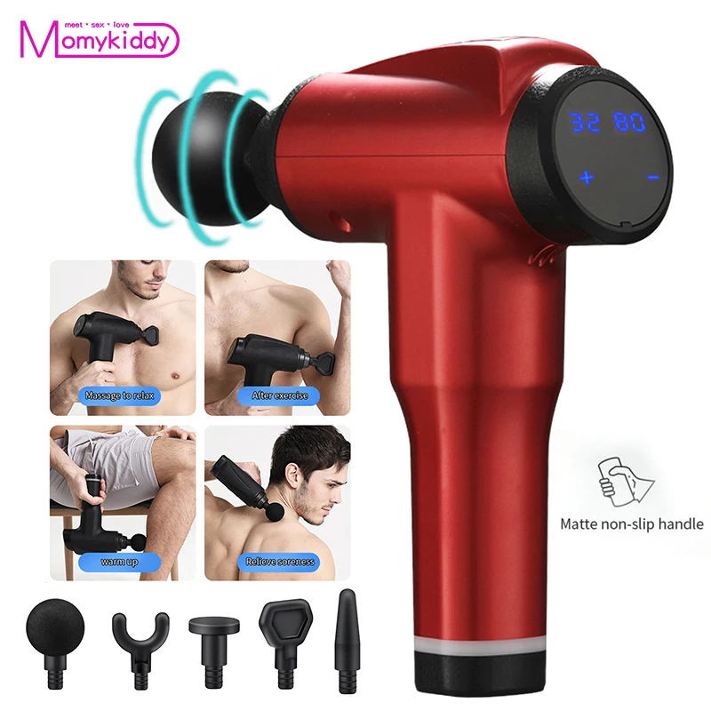 Массажный пистолет для расслабления мышц массажер с вибрацией модный фитнес