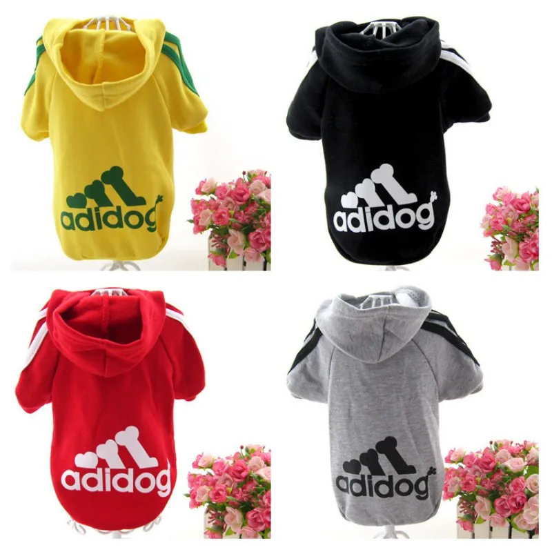 Зимняя Теплая Одежда для собак мягкие хлопковые толстовки с капюшоном на четыре