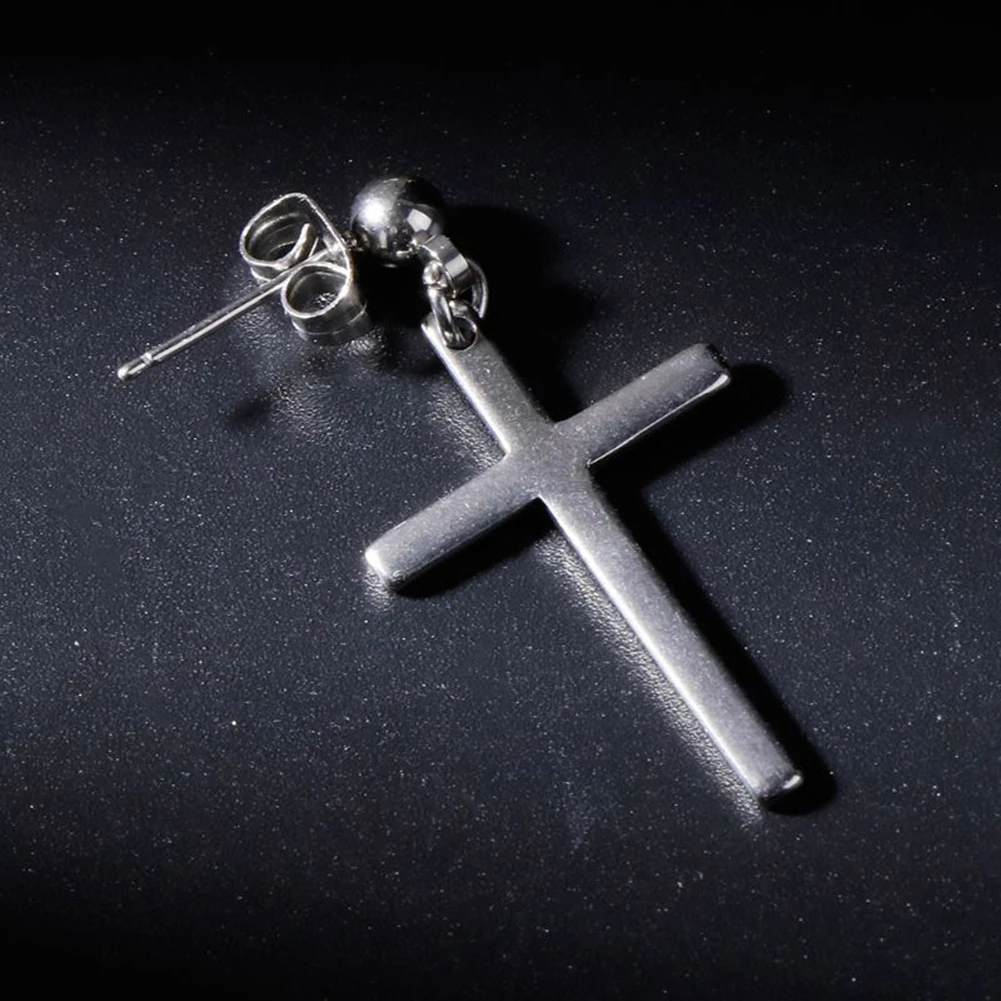

Women Cross Earrings Fashion Punk Cross Pendant Cartilage Drop Dangle Earrings Jewelry Aretes De Mujer Modernos 2021