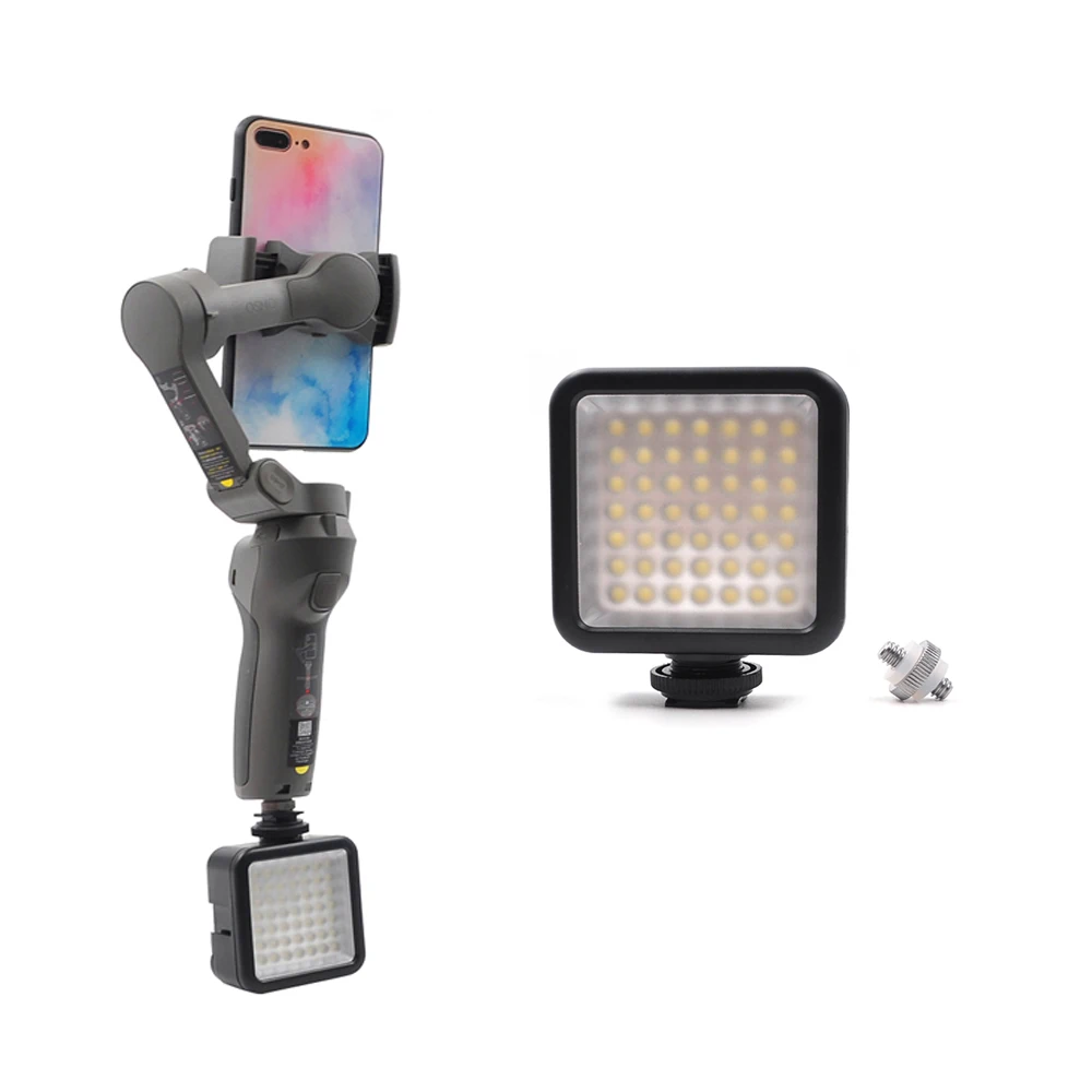 

Светодиодсветильник лампа W49 для видеосъемки в режиме реального времени Facebook, лампа с винтом 1/4 для DJI OSMO Mobile 3 / 2