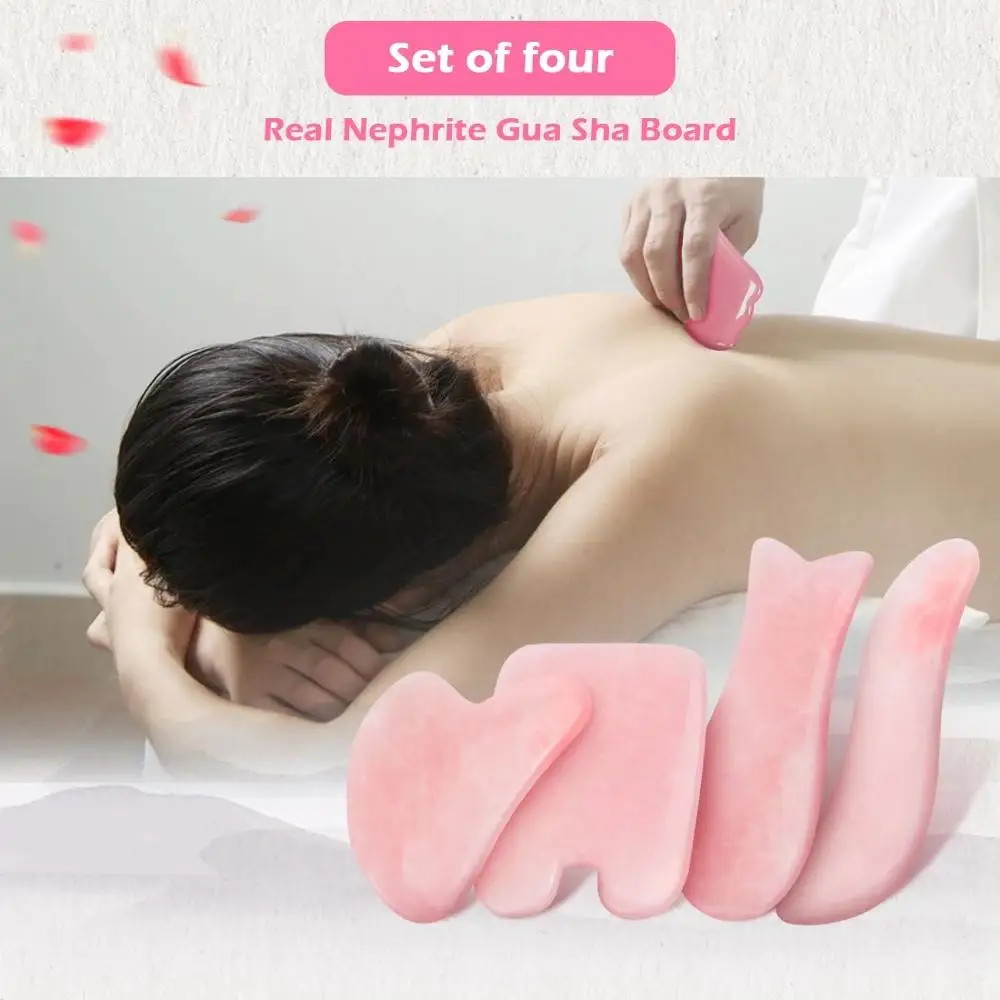 

Facial Massage Roller Gouache Scraper Set Gouache Stone Roller Massager Anti Wrinkle Tools for Face Leg Body Relaxation Beauty