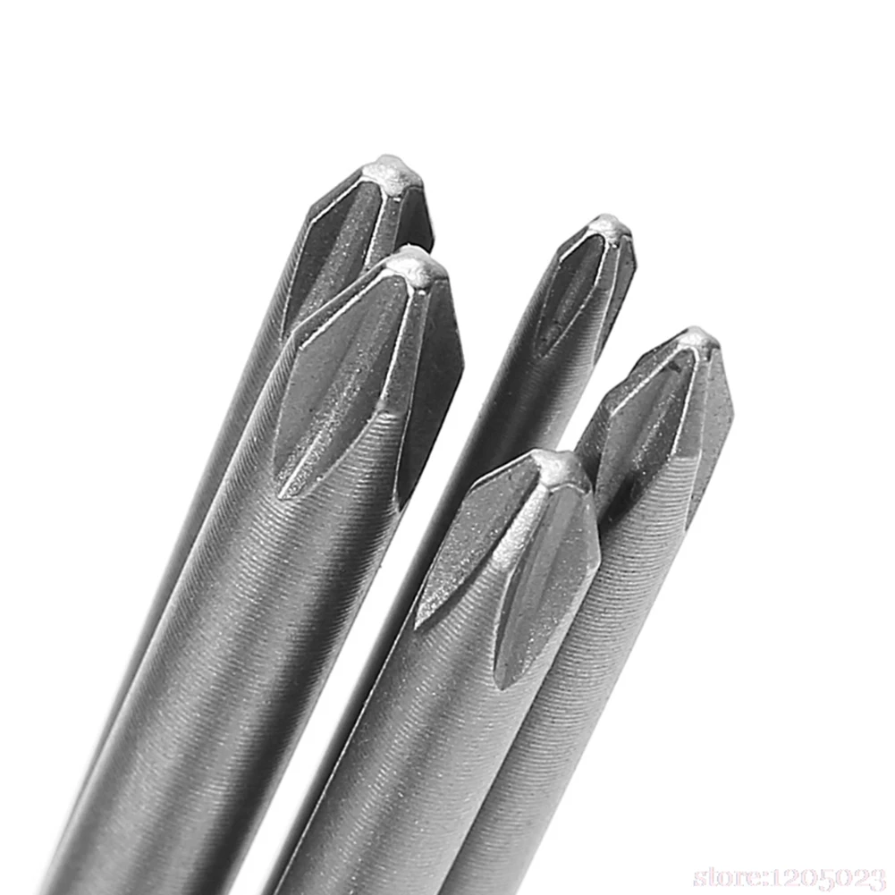 5 шт. 1/4 '飮 мм длиной S2 Магнитная с крестообразной головкой PH1 PH2 Электрическая