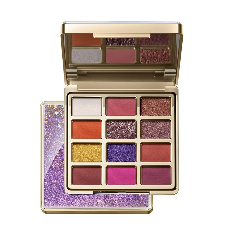 

Quicksand Twelve-Color Eyeshadow Palette Matte Eyeshadow Palette Shiny Eyeshadow Waterproof Long-Lasting Makeup Fashion Women