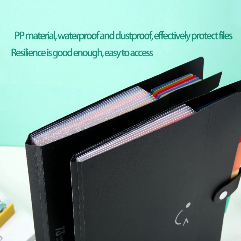 Расширяющиеся папки для файлов размером с буквы 13 карманов органайзер