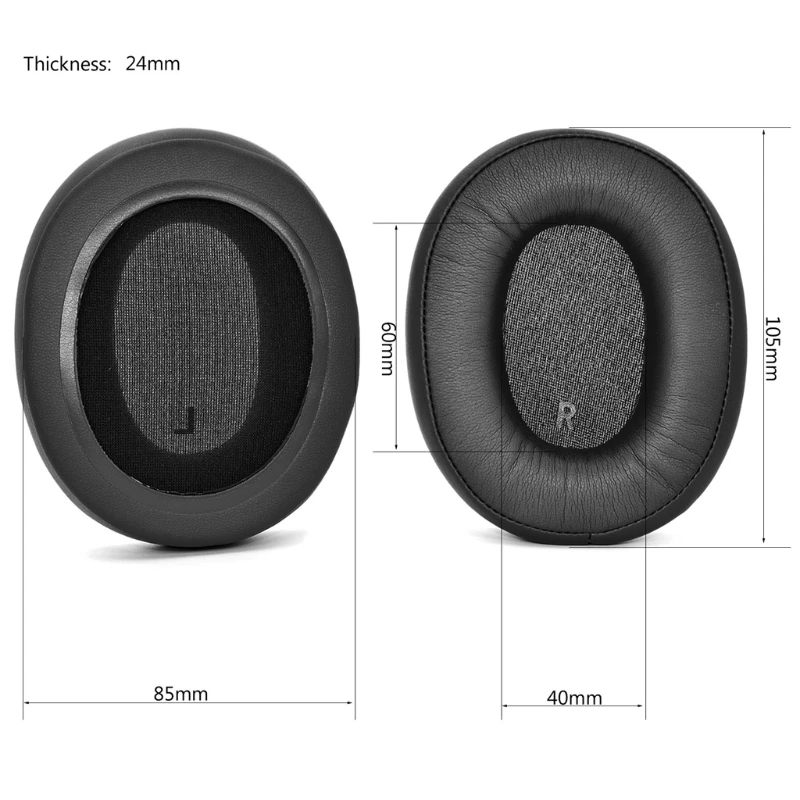 

1Pair Leather Ear Cushion Cover Compatible withAudio Technica ATH-M50 M40 Fashion Leather Pads Cover Earpads Sponge Soft 95AF