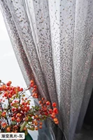 europe light luxurous tulle curtain sequins for living room gradient window screen light luxury bedroom voile sheer curtain