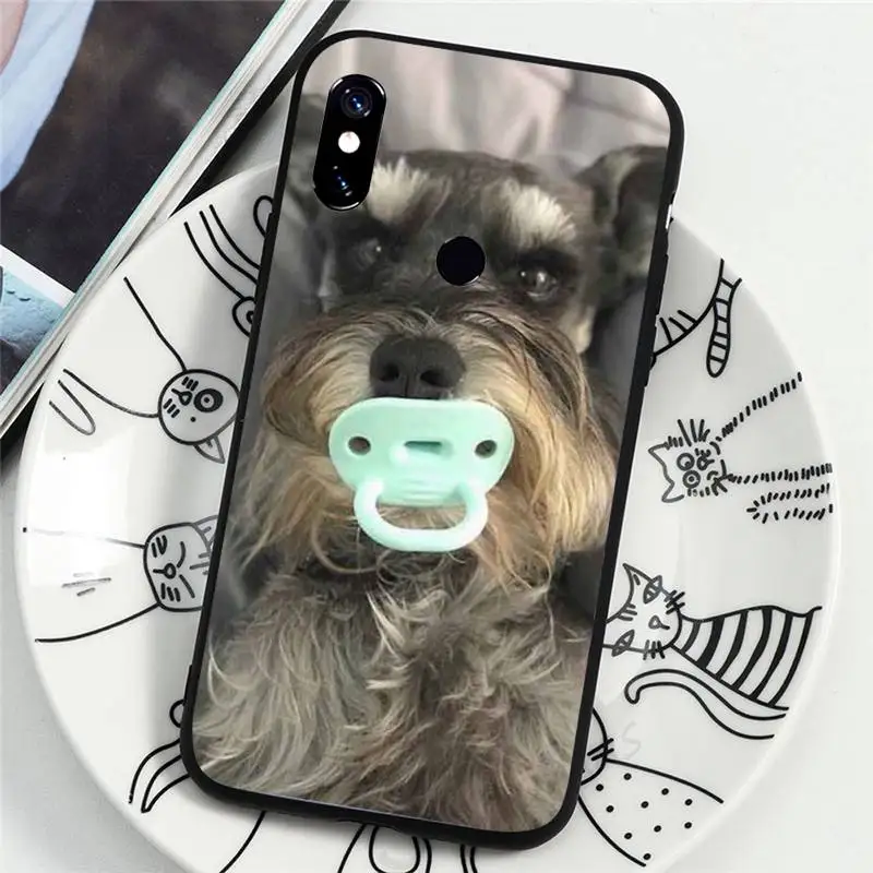 

Schnauzer dog Phone Cases For Xiaomi Redmi note 7 8 9 t k30 max3 9 s 10 pro lite