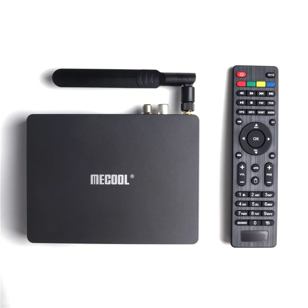 Mecool K7 tv Box Amlogic S905X2 DVB T2 DVB S2 DVB C 4 Гб DDR4 64 Гб rom Android 9,0 двойной WiFi светодиодный антенна дисплея телеприставка